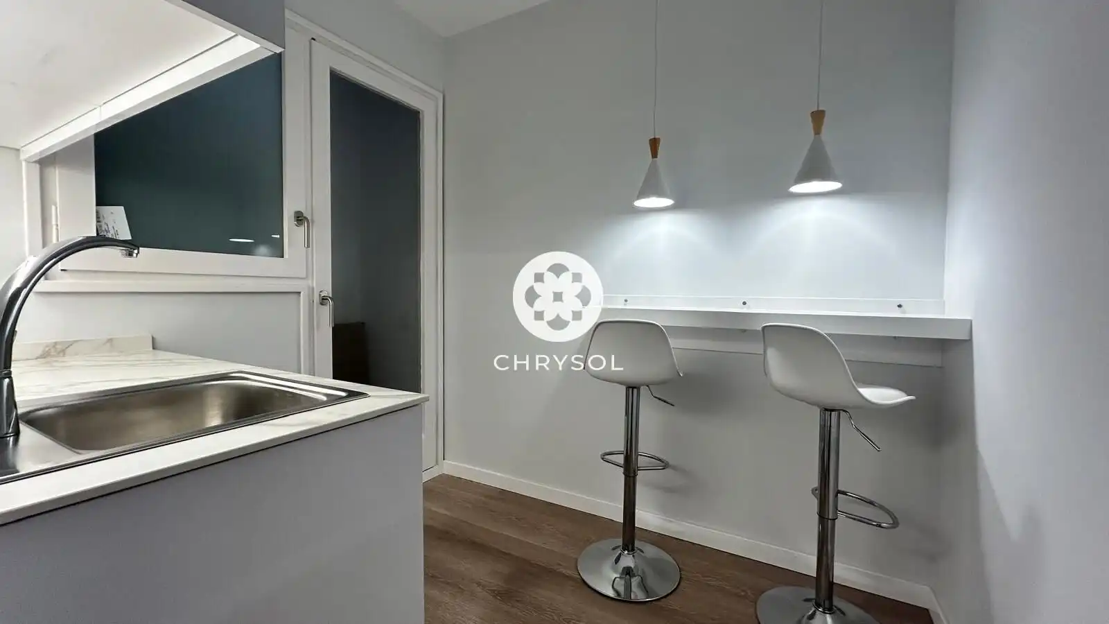 Kitchen of Office for rent in Barcelona  with Air Conditioner and Heating