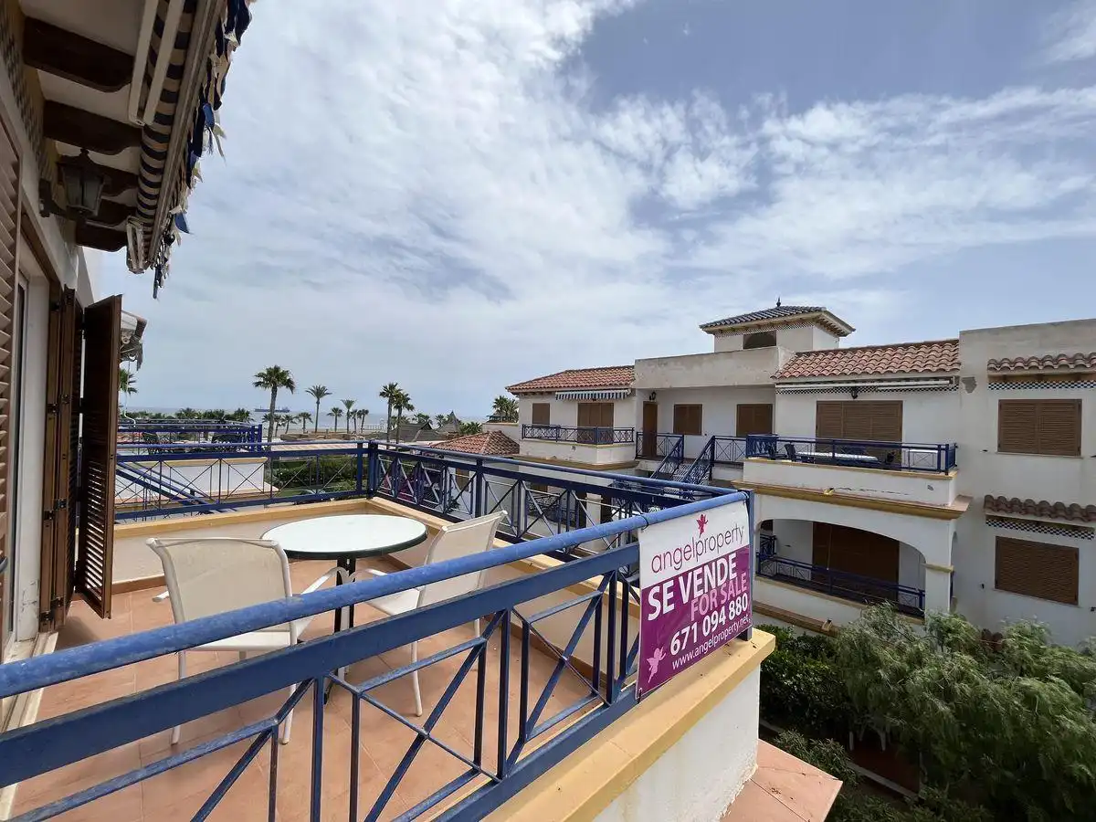 Außenansicht von Wohnung zur Miete in Vera mit Klimaanlage, Terrasse und Schwimmbad