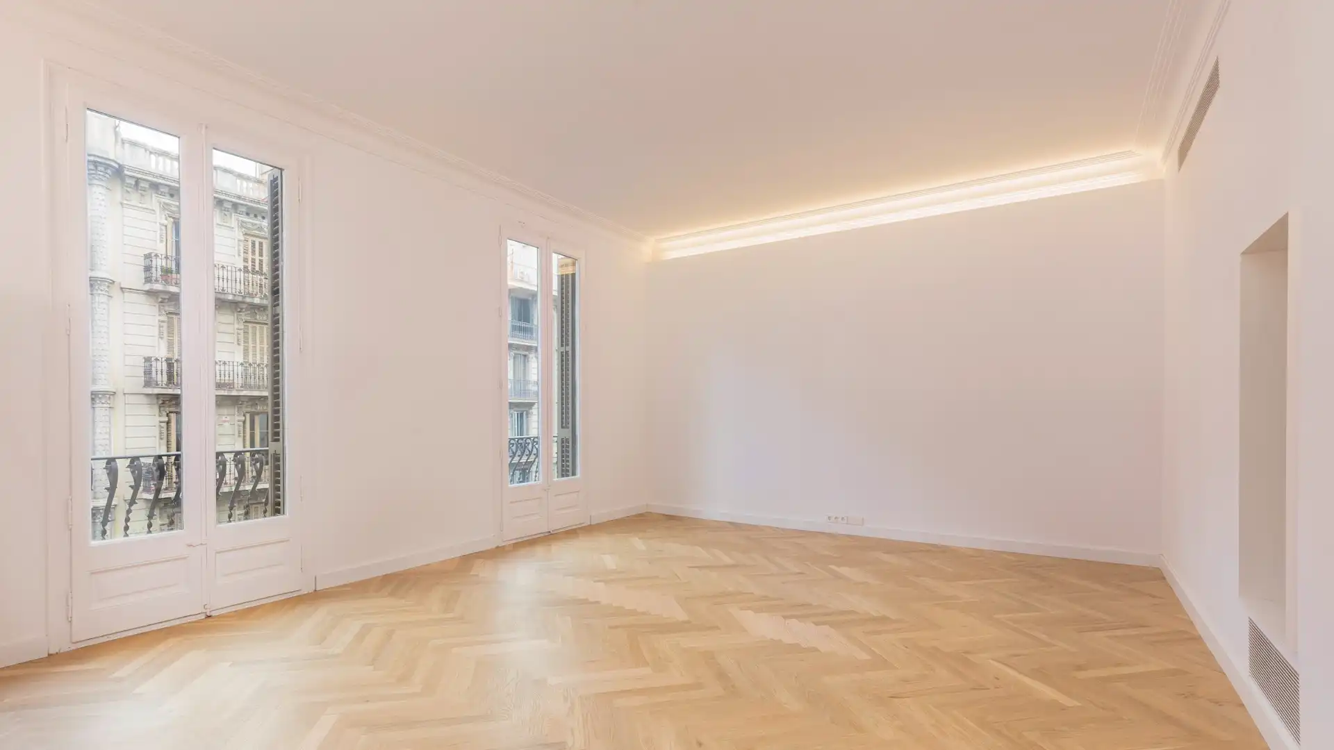 Sala de estar de Oficina de alquiler en Barcelona con Aire acondicionado, Calefacción y Terraza
