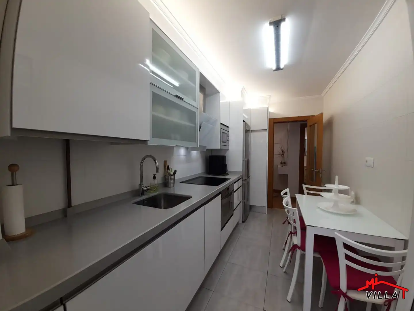Cocina de Piso de alquiler en Bárcena de Cicero con Calefacción, Amueblado y Balcón
