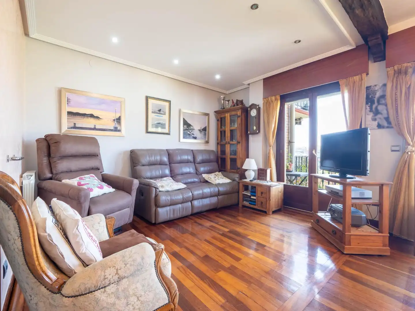 Wohnzimmer von Wohnung zum Verkauf in Donostia - San Sebastián  mit Heizung, Terrasse und Abstellraum