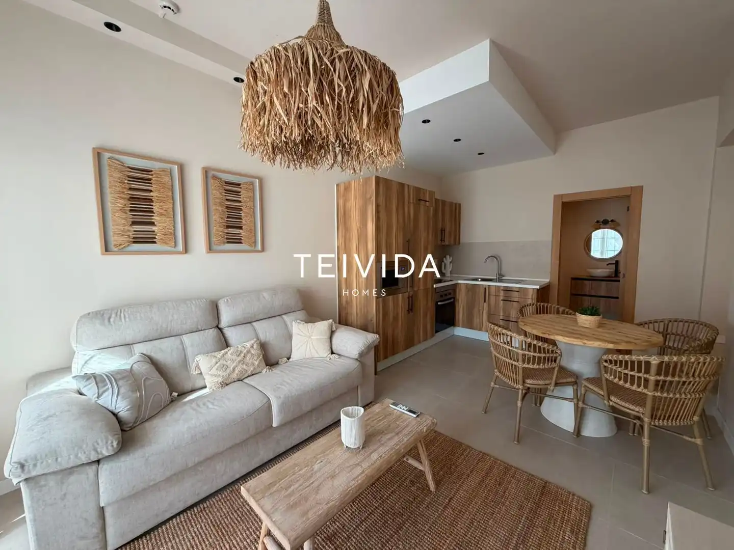 Living room of Flat for rent in Adeje  with Terrace, Swimming Pool and Furnished