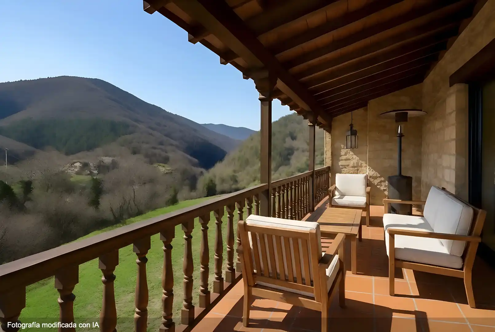 Terrace of Country homes for sale in Camaleño  with Heating, Private garden and Terrace