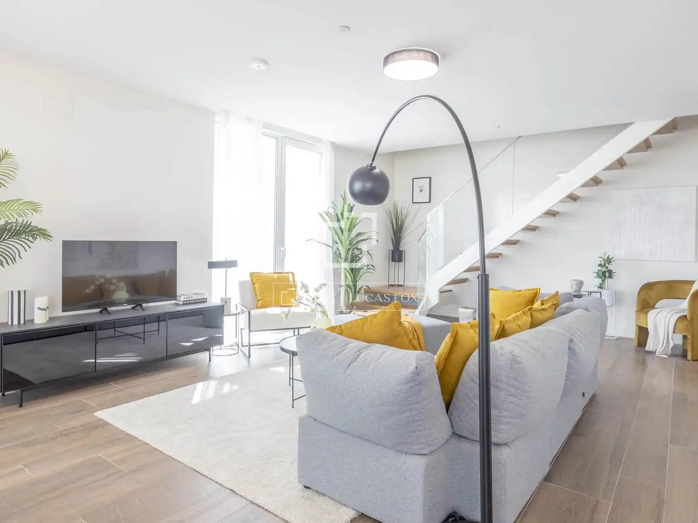 Wohnzimmer von Dachboden zum Verkauf in Valencia mit Klimaanlage, Heizung und Terrasse