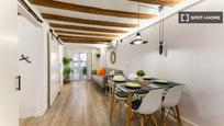 Dining room of Flat to rent in  Barcelona Capital  with Air Conditioner, Heating and Furnished