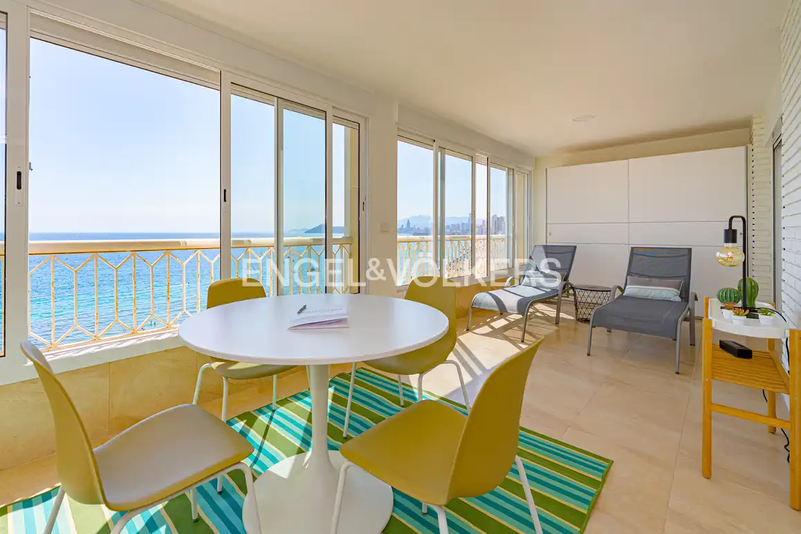 Balcony of Flat for sale in Benidorm  with Air Conditioner, Terrace and Community pool
