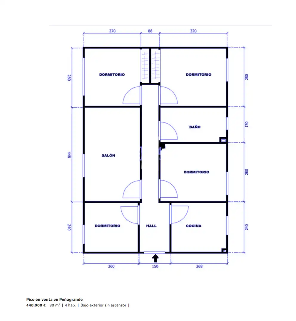Flat for sale in Calle de Ramón Pulido, 15, Peñagrande