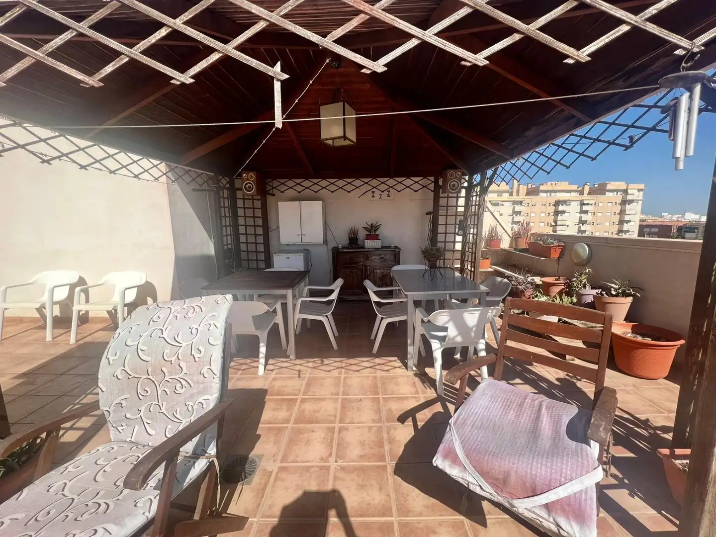 Terraza de Ático de alquiler en Elche / Elx con Aire acondicionado, Calefacción y Terraza