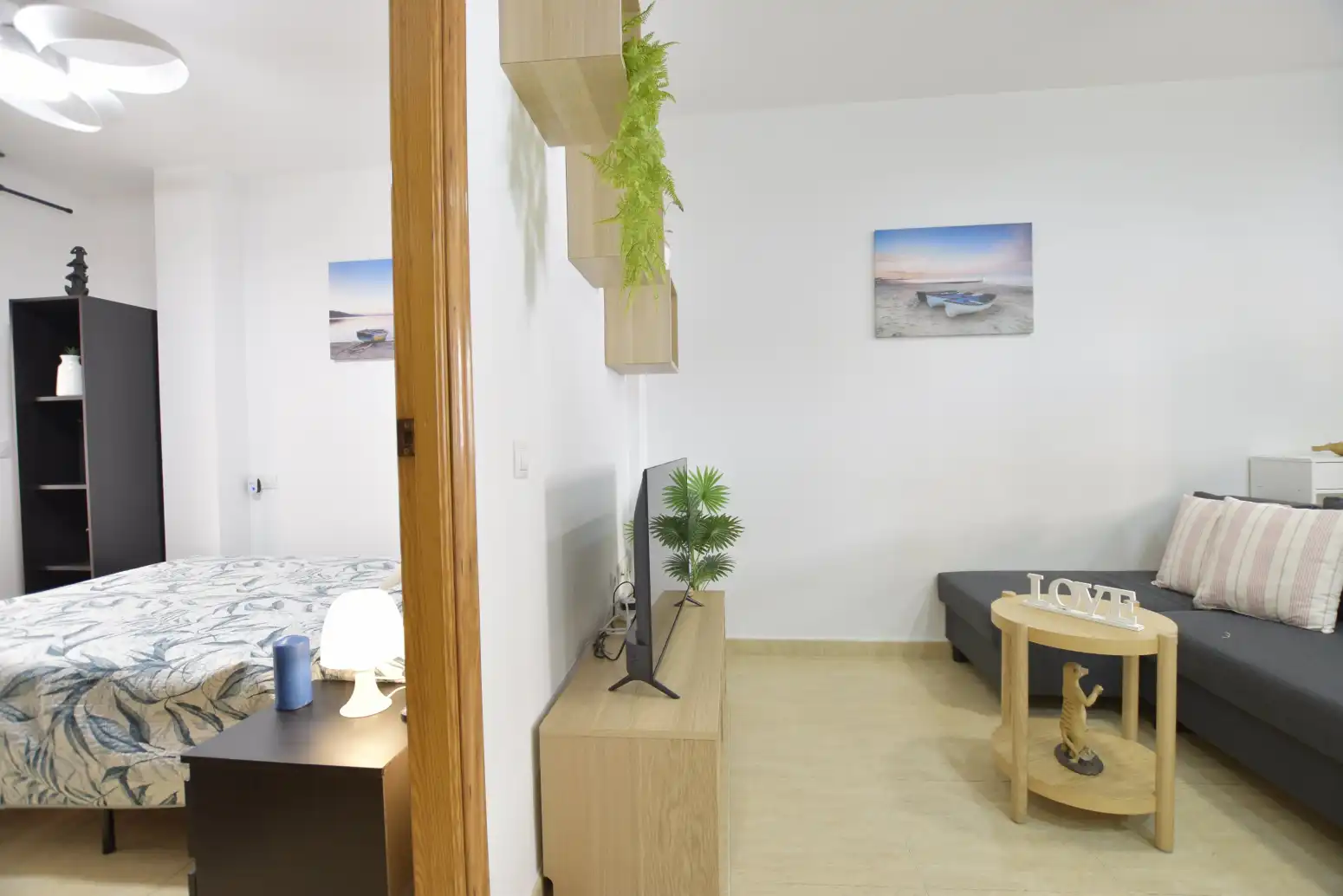 Sala de estar de Piso en venta en Moncofa con Aire acondicionado y Amueblado