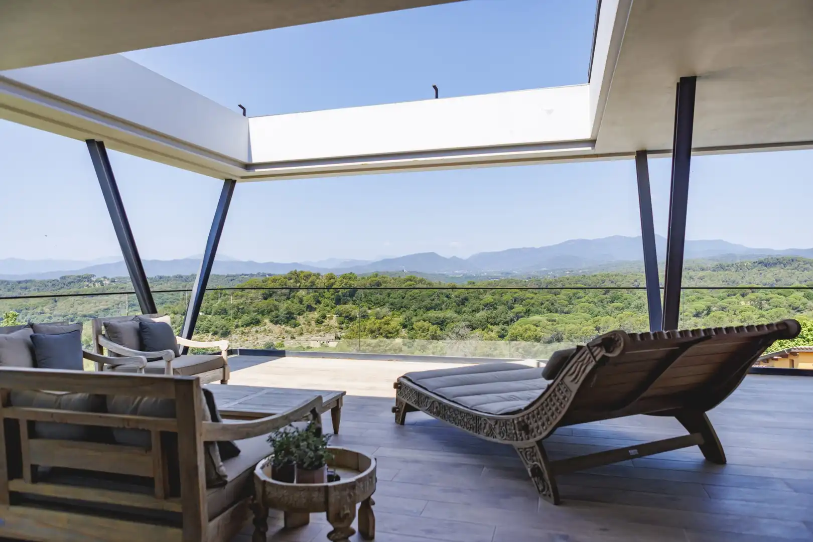 Terrace of Houses for sale in Sant Julià de Ramis  with Air Conditioner, Heating and Terrace