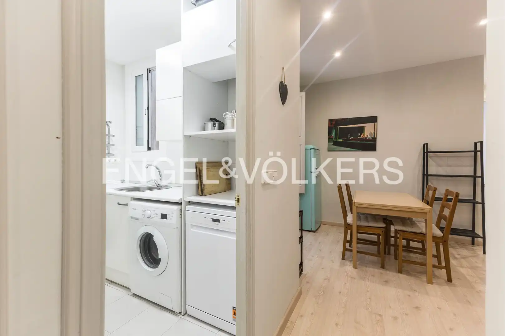 Kitchen of Flat for rent in Barcelona  with Air Conditioner, Heating and Parquet flooring