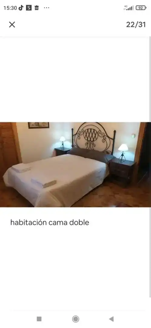Dormitori de Casa adosada en venda en Medinaceli amb Jardí privat, Moblat i Forn