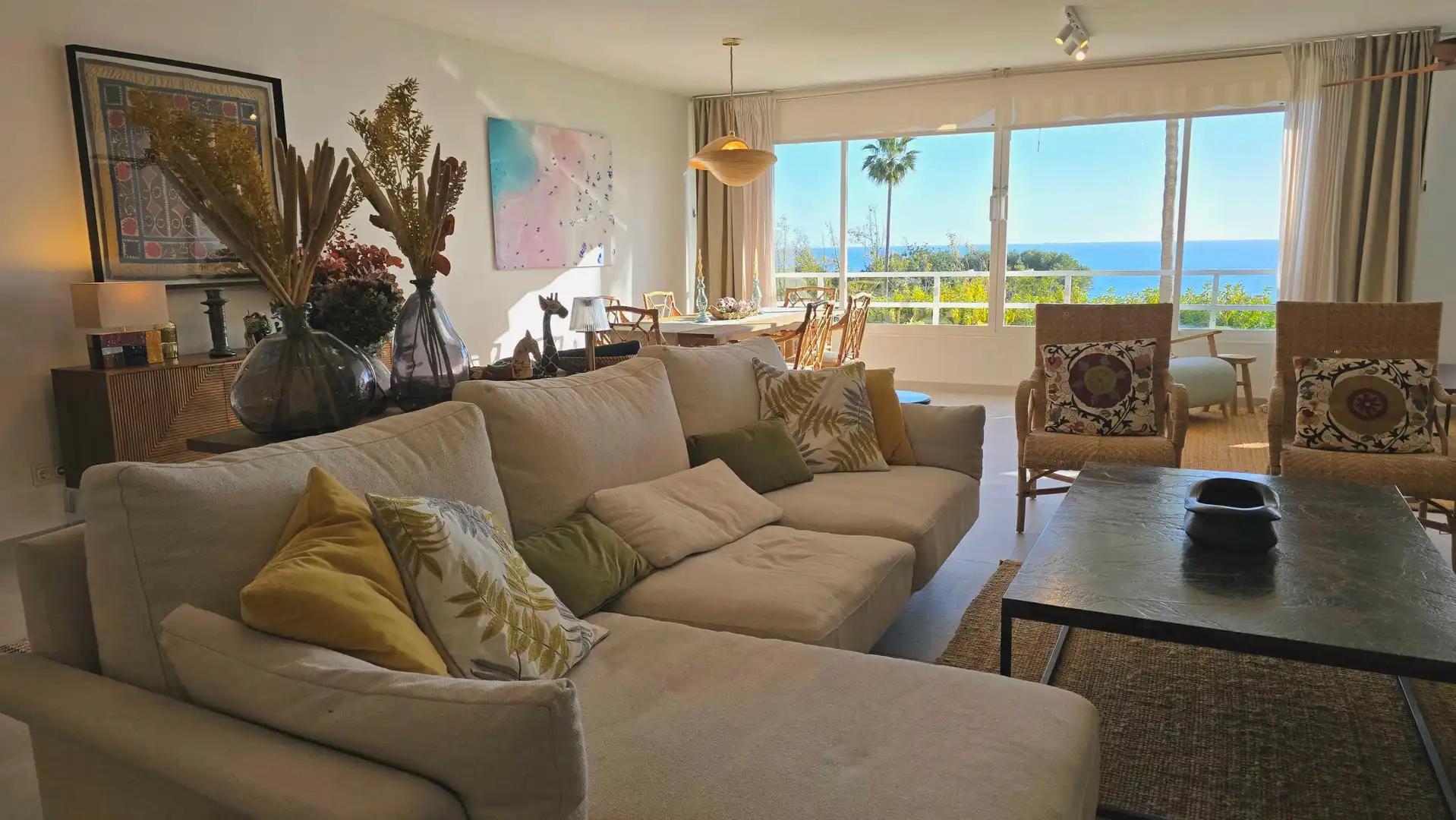 Living room of Apartments for rent in Marbella  with Air Conditioner, Heating and Furnished