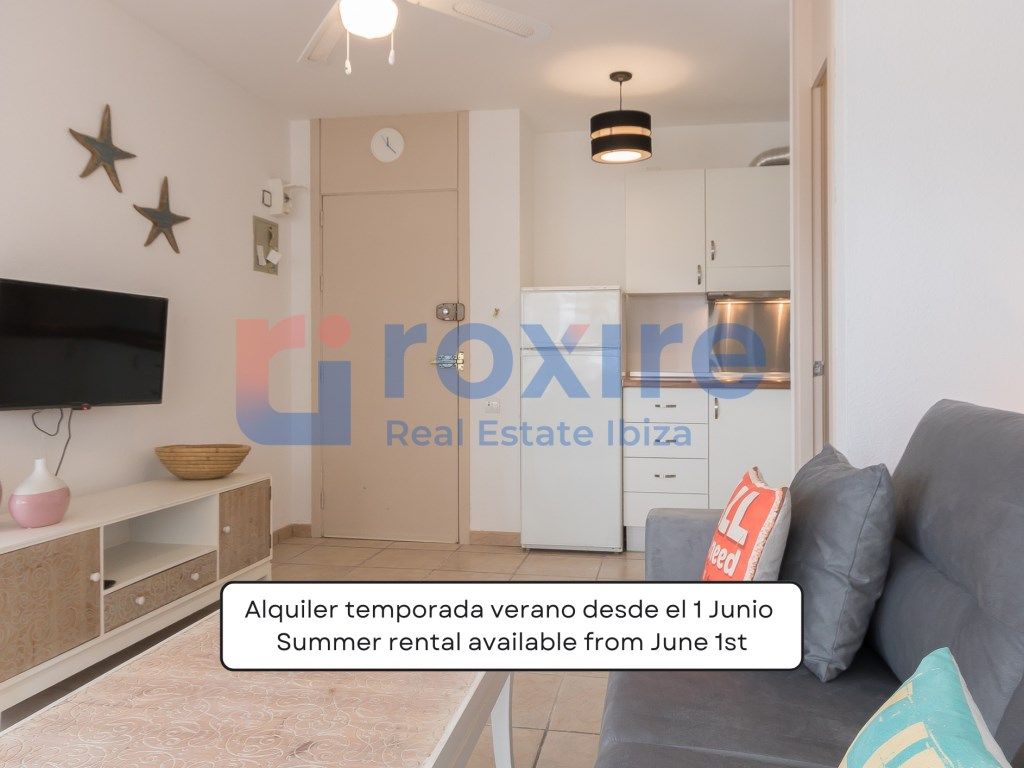 Außenansicht von Wohnung zur Miete in Sant Antoni de Portmany mit Klimaanlage, Terrasse und Waschmaschine