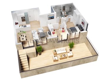 Neubau-Wohnung mit Balkon zum Verkauf in Poblenou