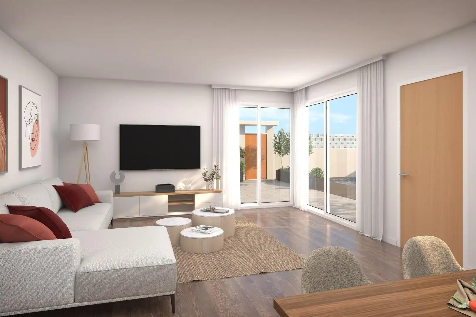 Wohnzimmer von Maisonette zum Verkauf in Águilas mit Klimaanlage, Terrasse und Abstellraum