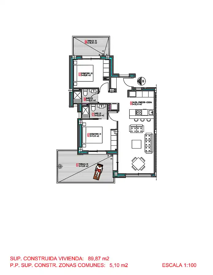 Apartamento con terraza en venta en Nueva Torrevieja - Aguas Nuevas, imagen 14