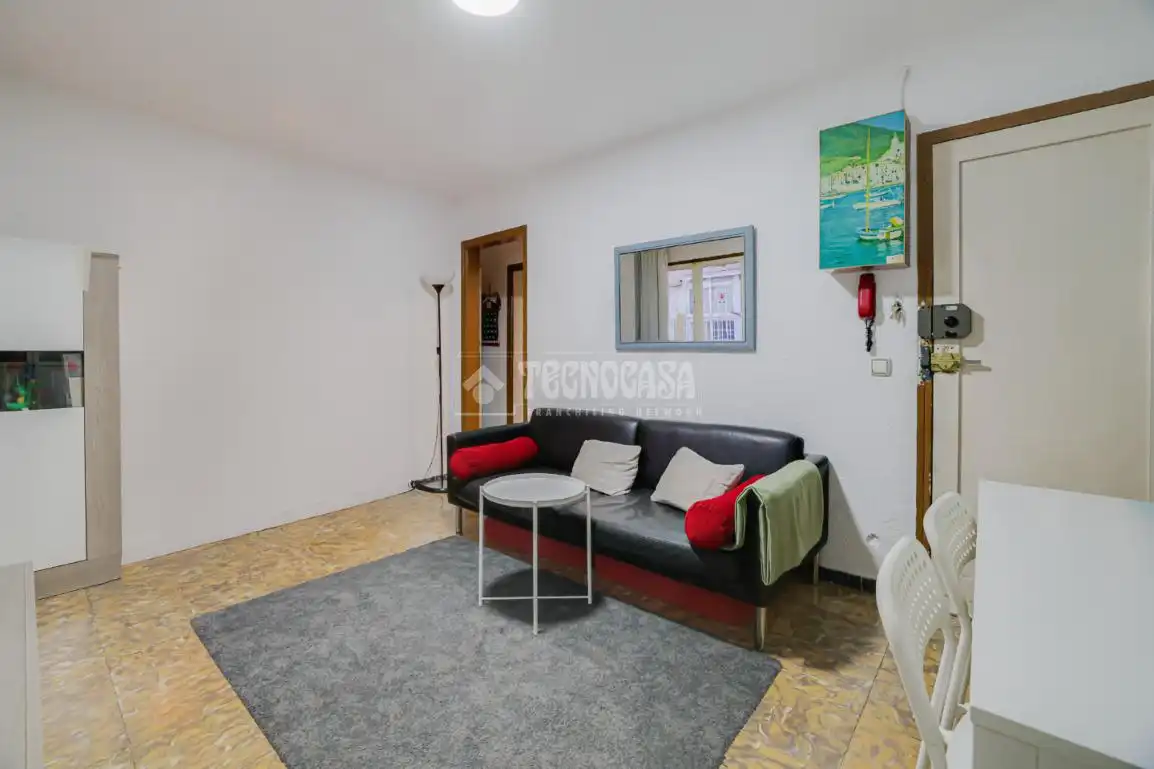 Sala de estar de Piso en venta en Barcelona con Balcón