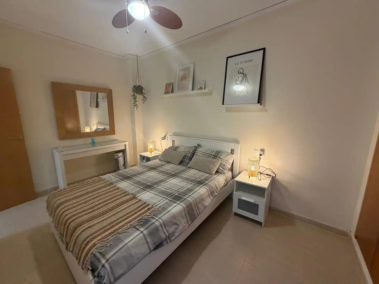 Schlafzimmer von Wohnung zur Miete in Moncofa mit Klimaanlage, Möbliert und Ofen