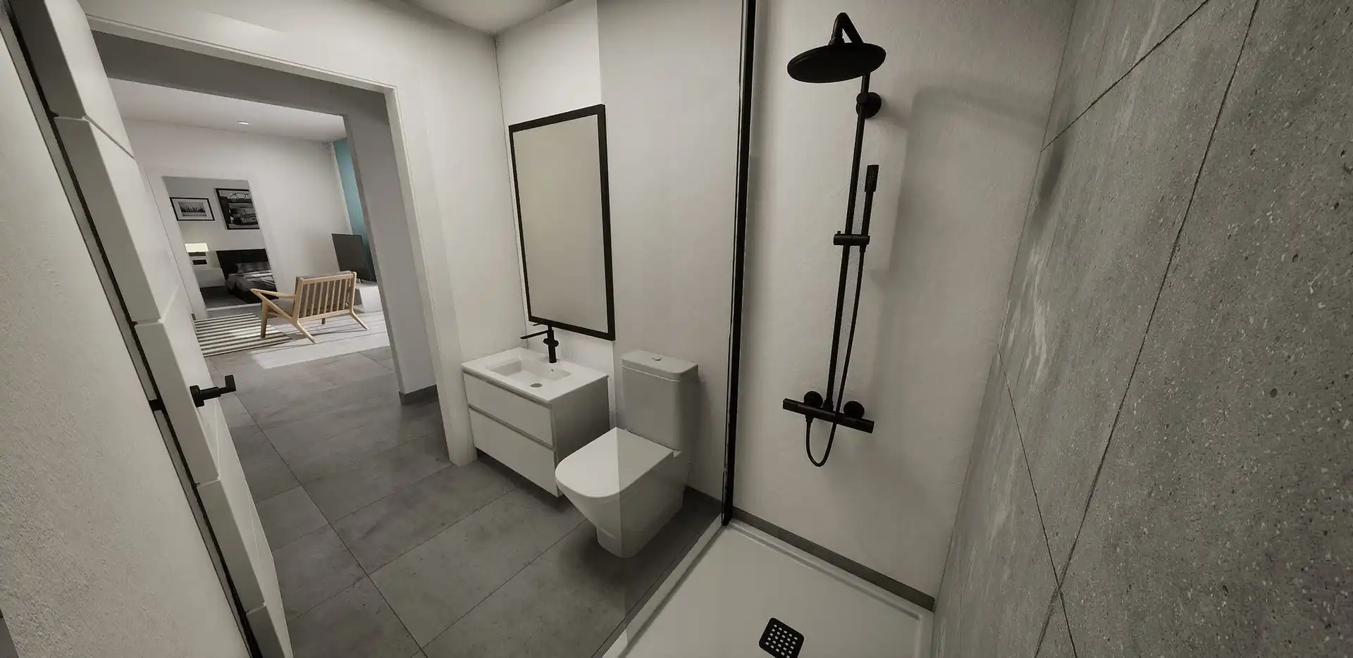 Baño de Casa o chalet en venta en Torre-Pacheco con Aire acondicionado, Jardín privado y Terraza