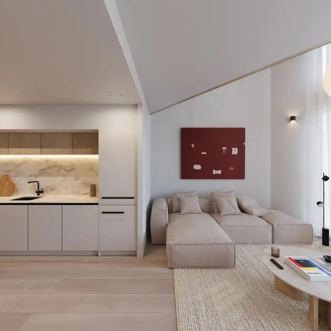Sala d'estar de Dúplex en venda en Barcelona amb Parquet, Balcó i Alarma