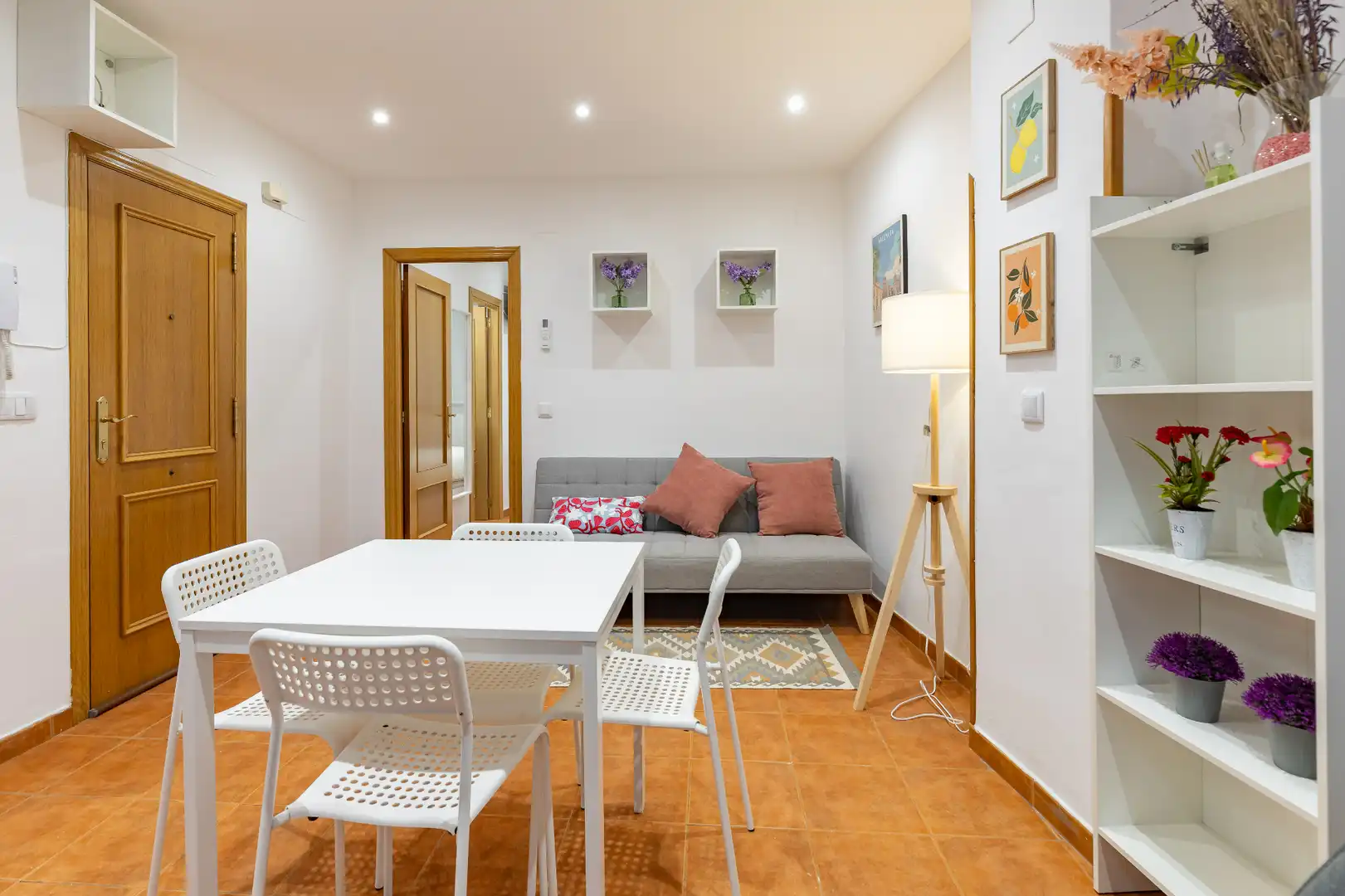 Wohnzimmer von Wohnungen zur Miete in Valencia mit Klimaanlage, Heizung und Möbliert