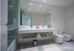 Baño de Apartamento en venta en Medina de las Torres con Aire acondicionado, Terraza y Piscina