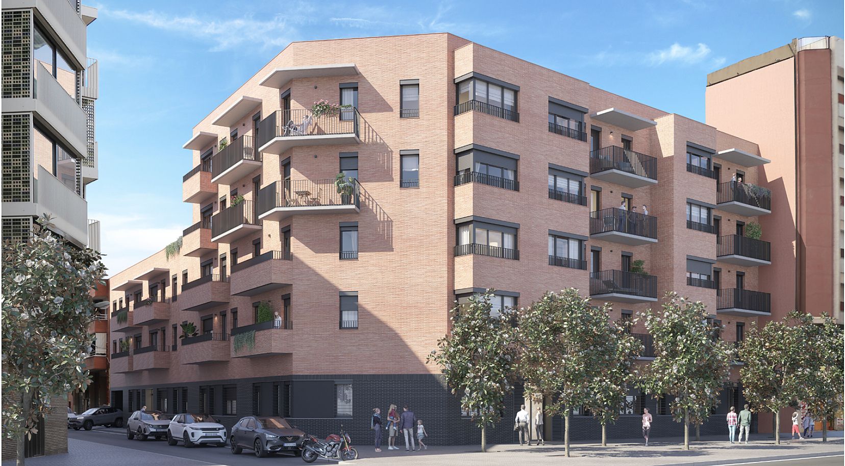 Vista exterior de Apartament en venda en L'Hospitalet de Llobregat amb Aire condicionat, Terrassa i Balcó
