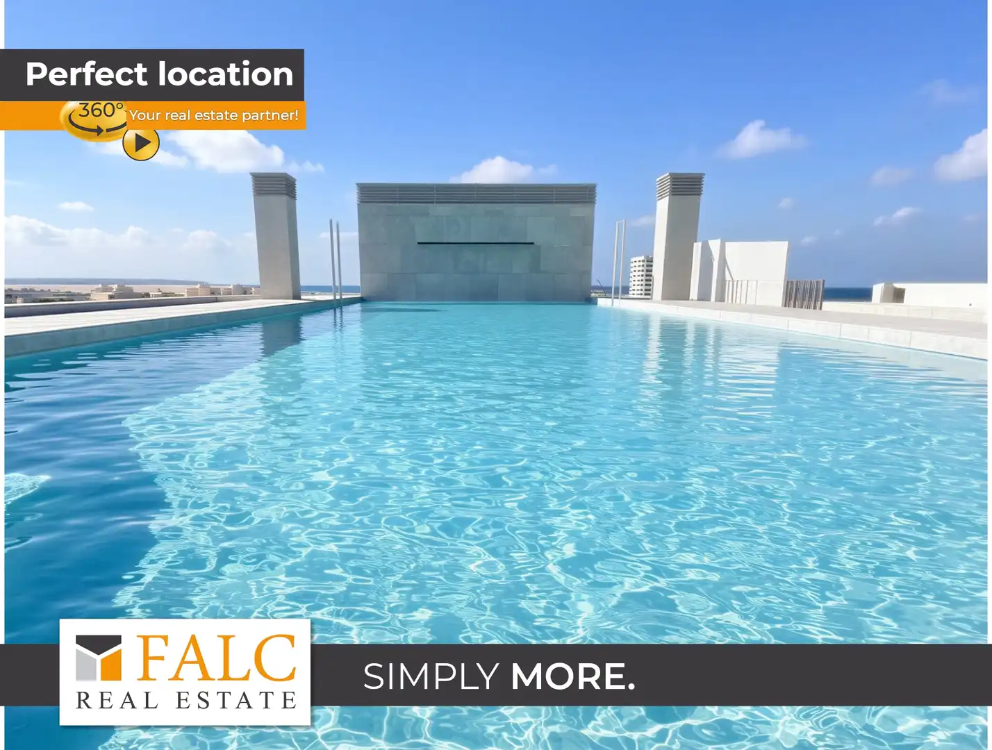 Piscina de Apartament en venda en  Palma de Mallorca amb Aire condicionat, Terrassa i Traster