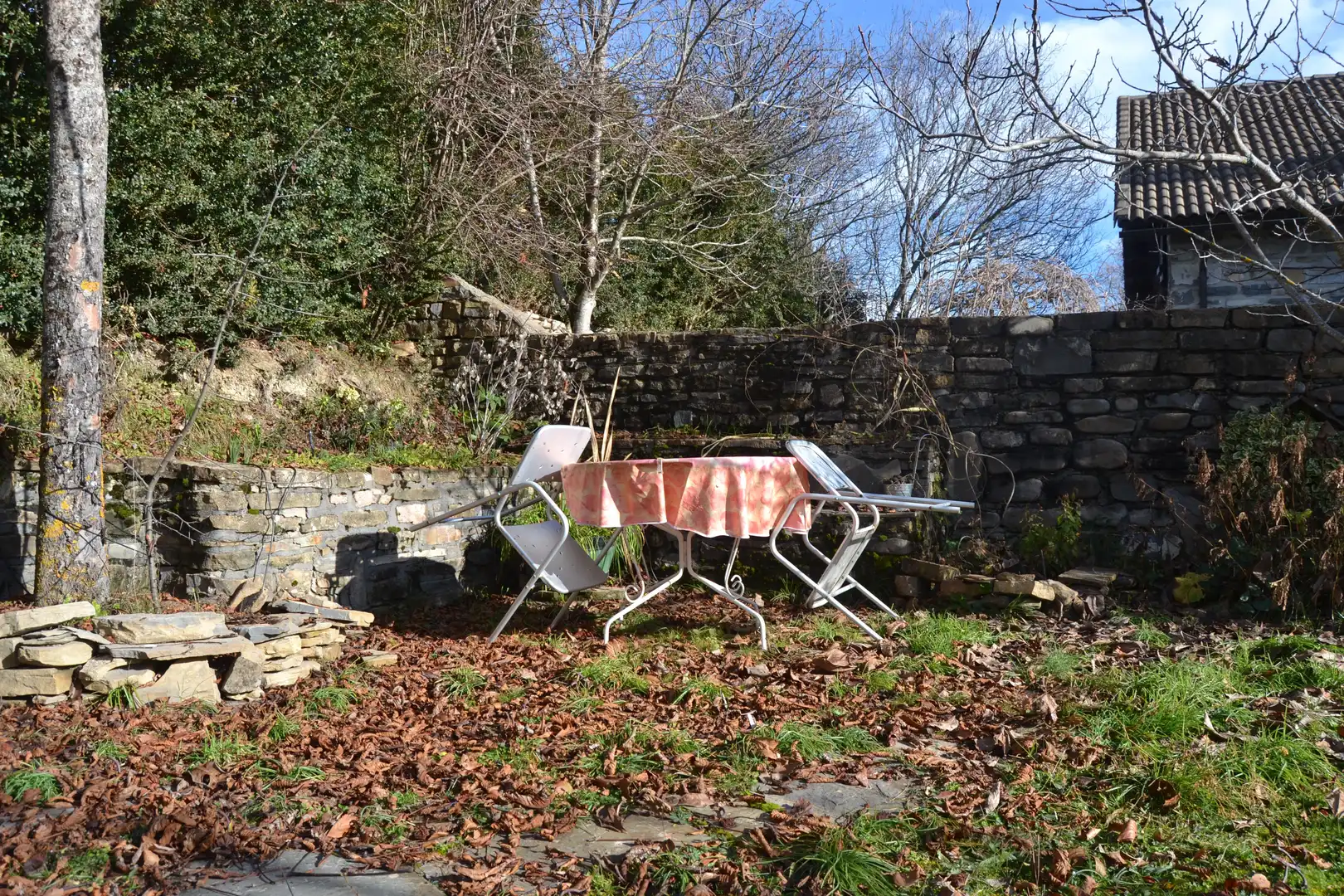 Terrasse von Haus oder Chalet zum Verkauf in Aisa mit Heizung und Privatgarten