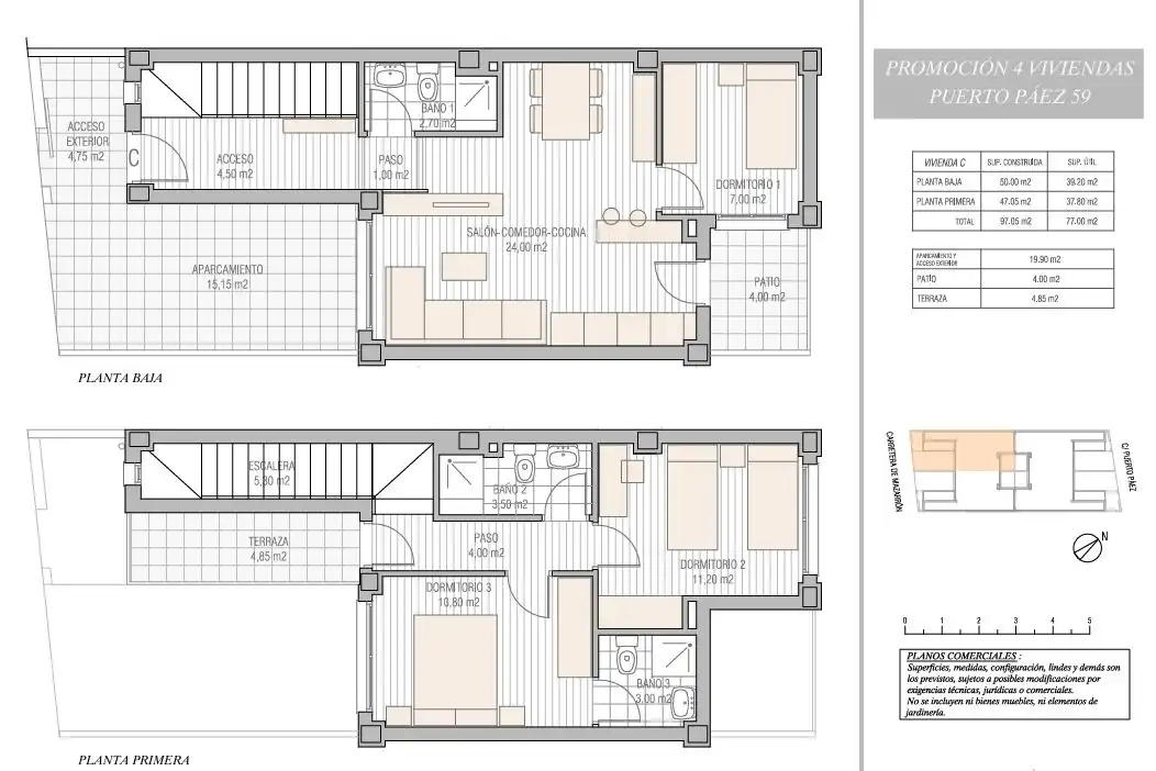 Casa adosada en venta en Cartagena con Terraza