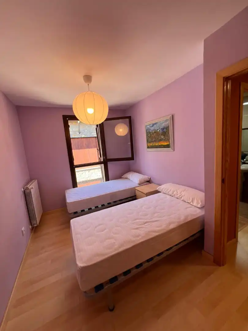 Bedroom of Flat for sale in Biescas  with Heating, Parquet flooring and Furnished