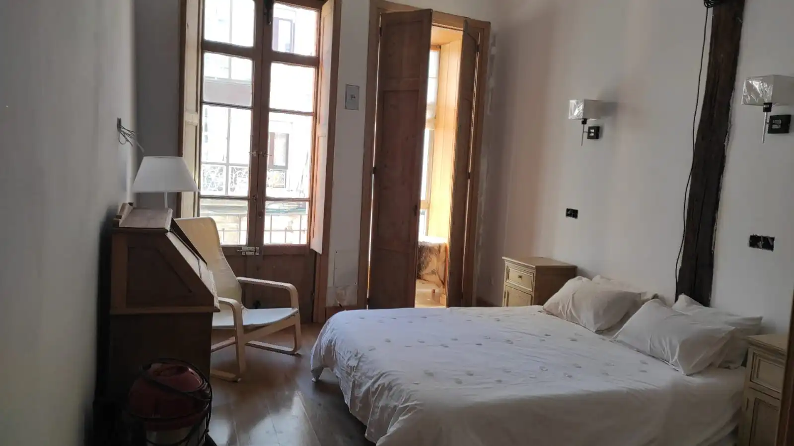 Bedroom of Apartments for sale in Santander  with Parquet flooring and Furnished