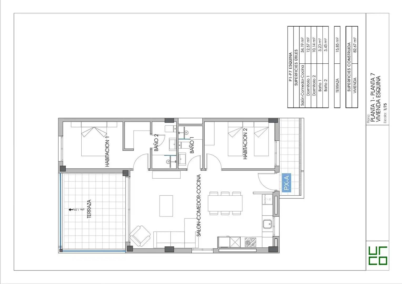Flat with terrace for sale in Calle 03570, imagen 15