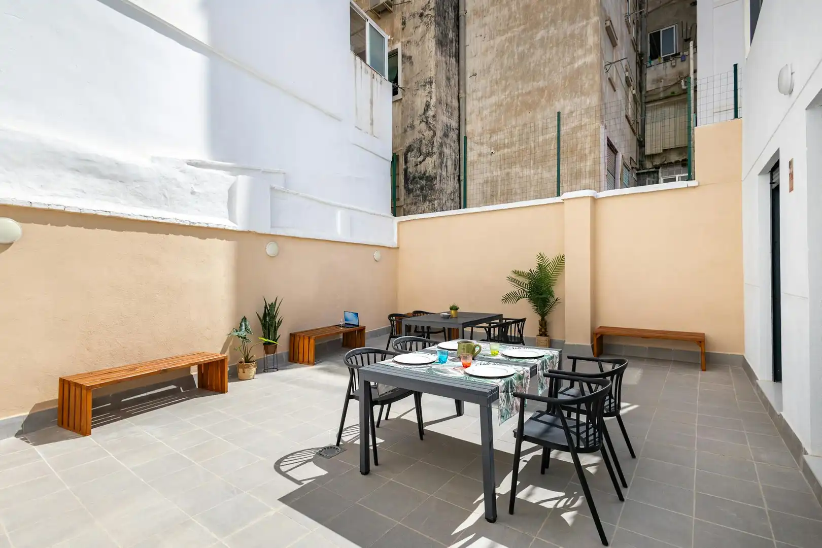 Terraza de Piso para compartir en Valencia con Aire acondicionado, Calefacción y Amueblado