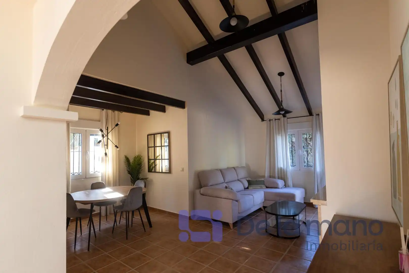 Living room of Houses for sale in Fuente Álamo de Murcia  with Private garden and Community pool
