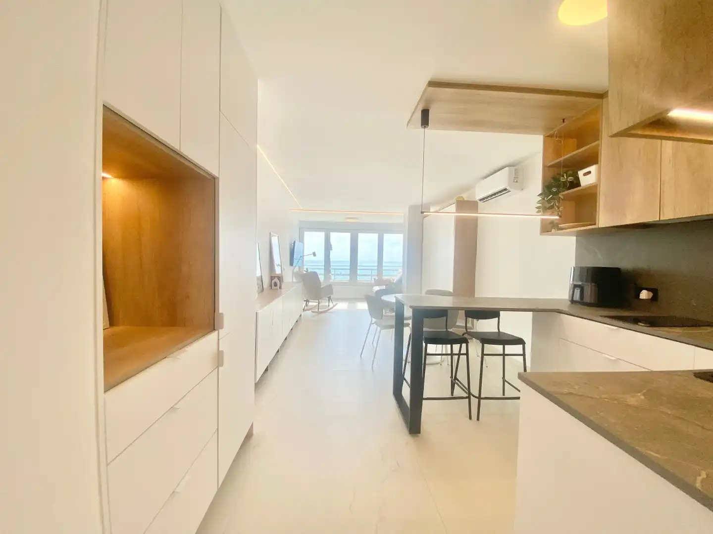 Küche von Wohnung zur Miete in El Campello mit Klimaanlage, Schwimmbad und Möbliert
