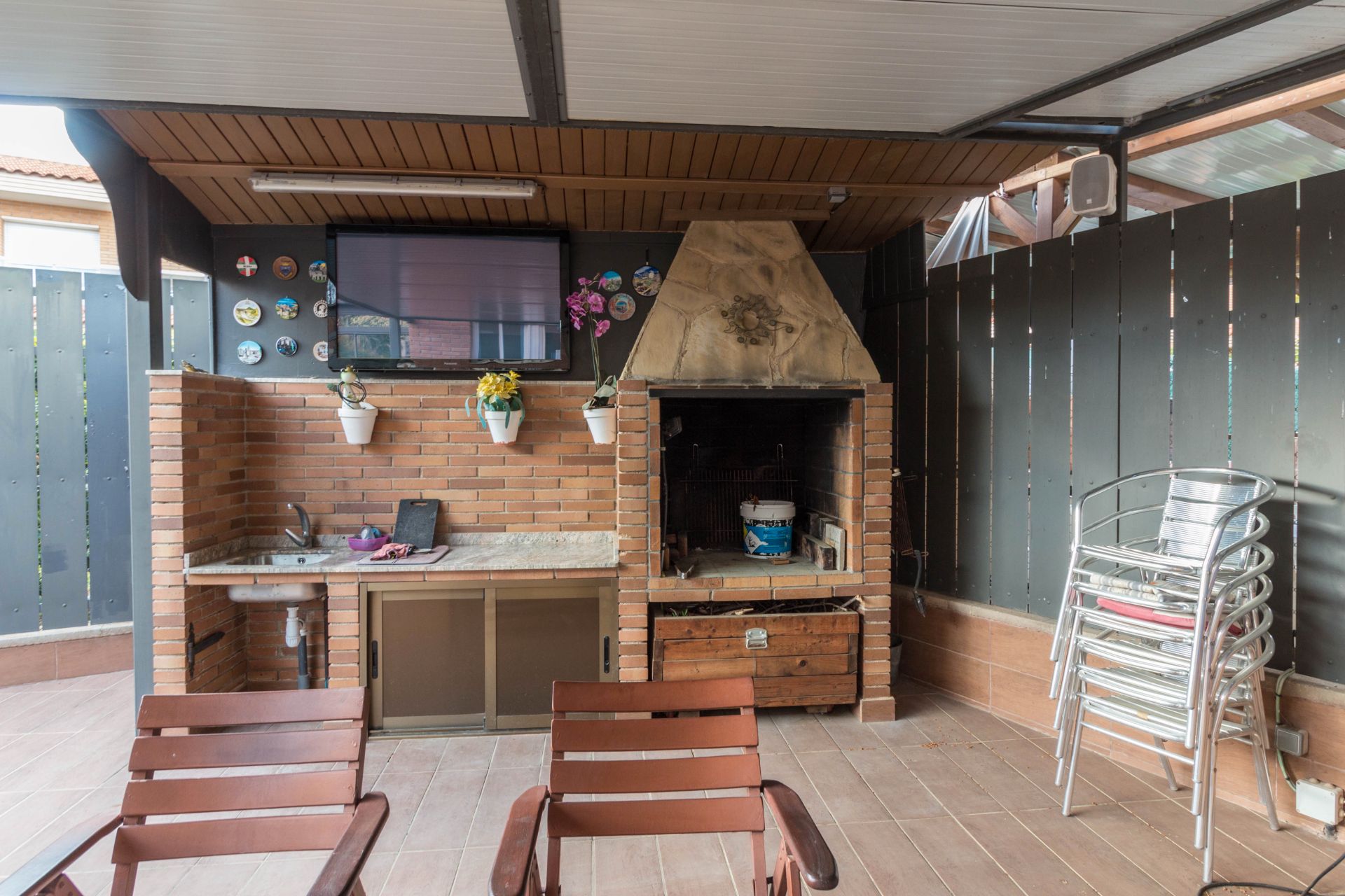 Terraza de Casa adosada en venta en Cambrils con Aire acondicionado, Calefacción y Jardín privado