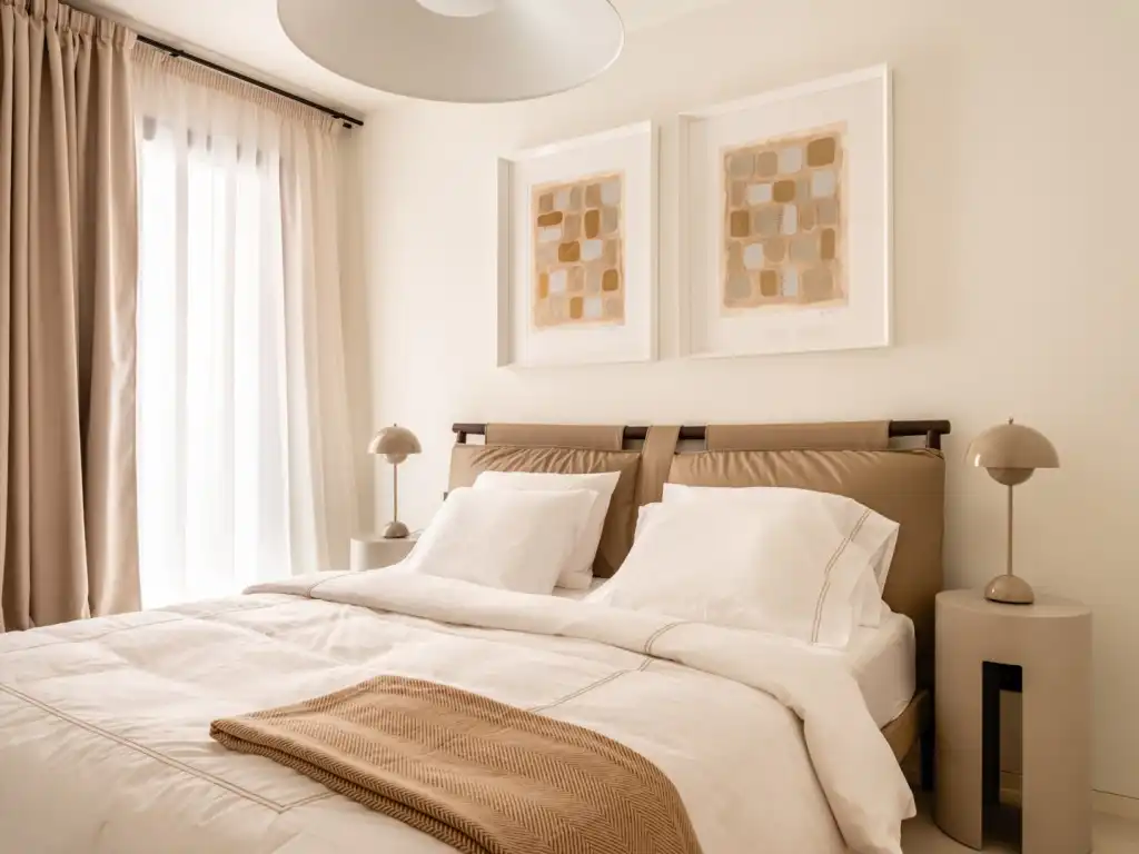 Schlafzimmer von Wohnungen zum Verkauf in  Palma de Mallorca mit Klimaanlage, Heizung und Terrasse