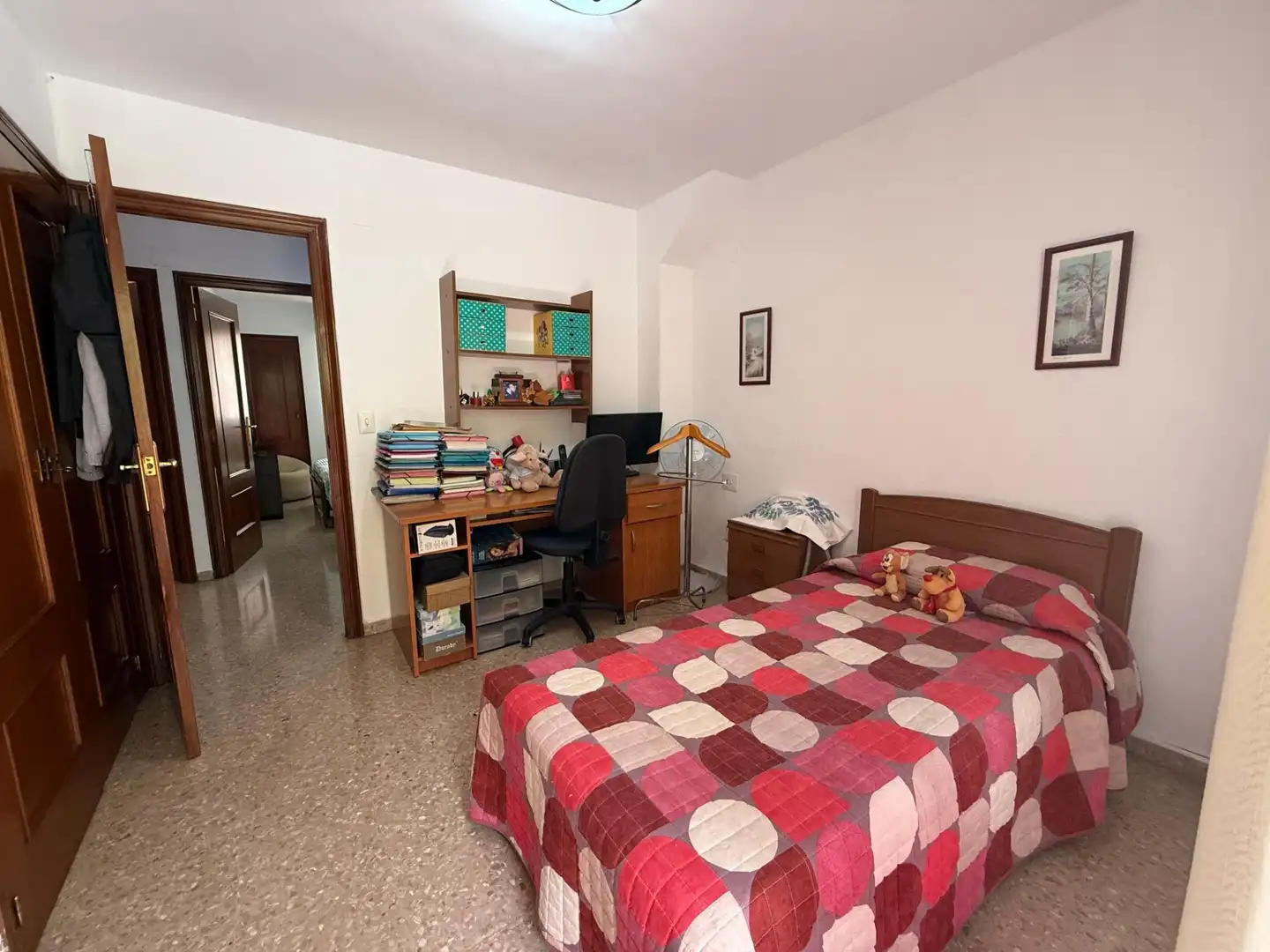 Schlafzimmer von Wohnung zum Verkauf in Valencia mit Klimaanlage und Balkon