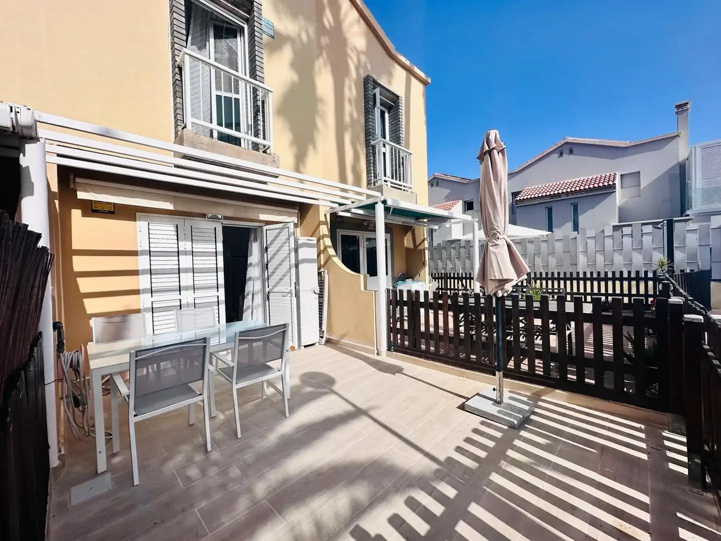 Terrassa de Casa o xalet de lloguer en San Bartolomé de Tirajana amb Aire condicionat, Jardí privat i Terrassa