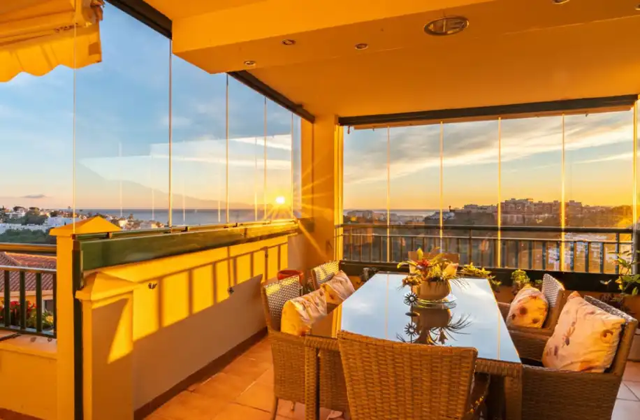 Terrace of Flat for sale in Benalmádena  with Furnished, Oven and Washing machine