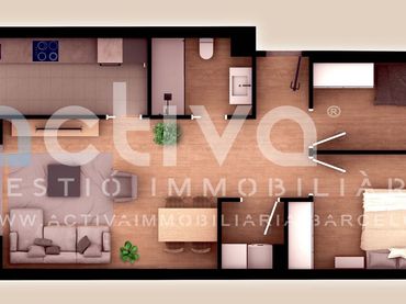 Piso de obra nueva con balcón en venta en Carrer de Laureà Miró