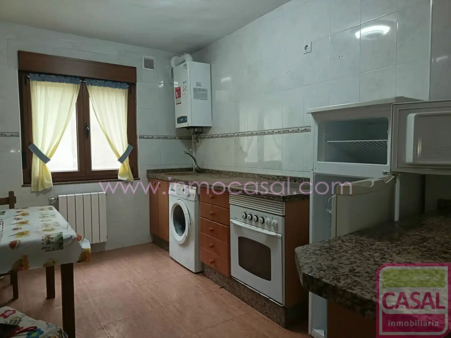 Kitchen of Flat for rent in Langreo  with Heating and Furnished