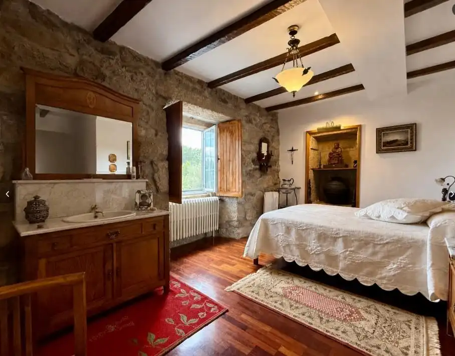 Habitación de Casa o chalet en venta en San Amaro con Calefacción, Jardín privado y Parquet
