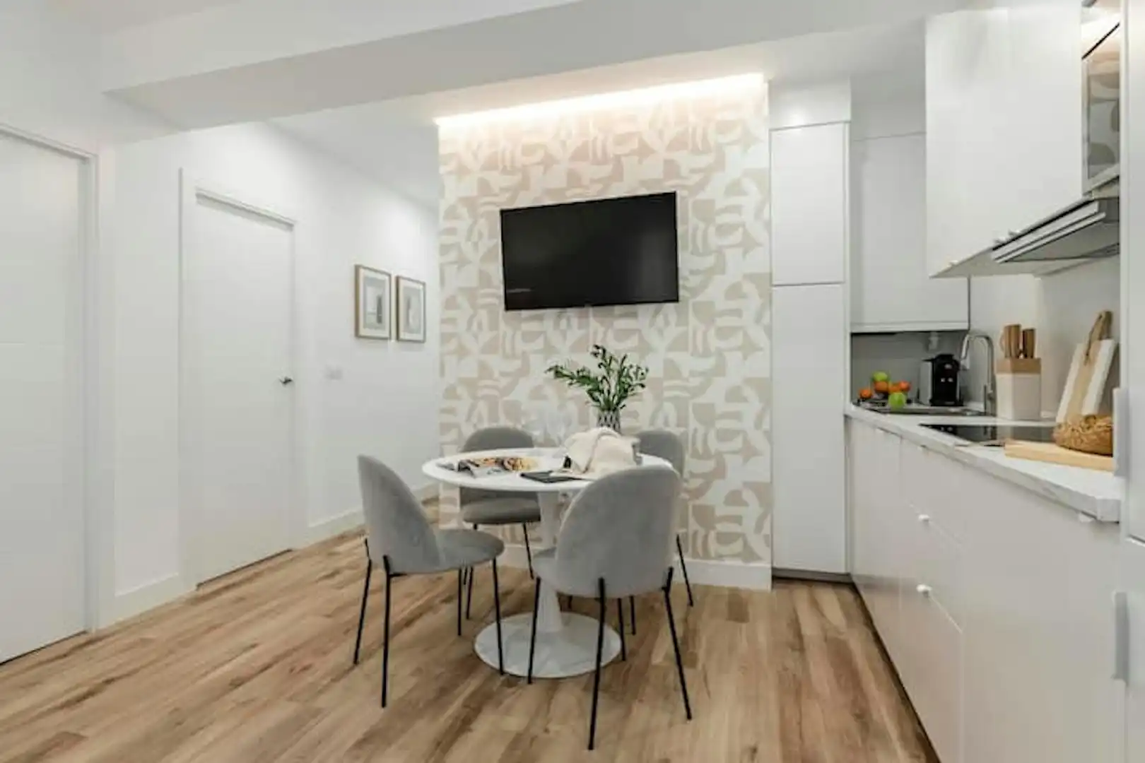 Esszimmer von Wohnung zur Miete in Madrid mit Klimaanlage, Möbliert und Waschmaschine