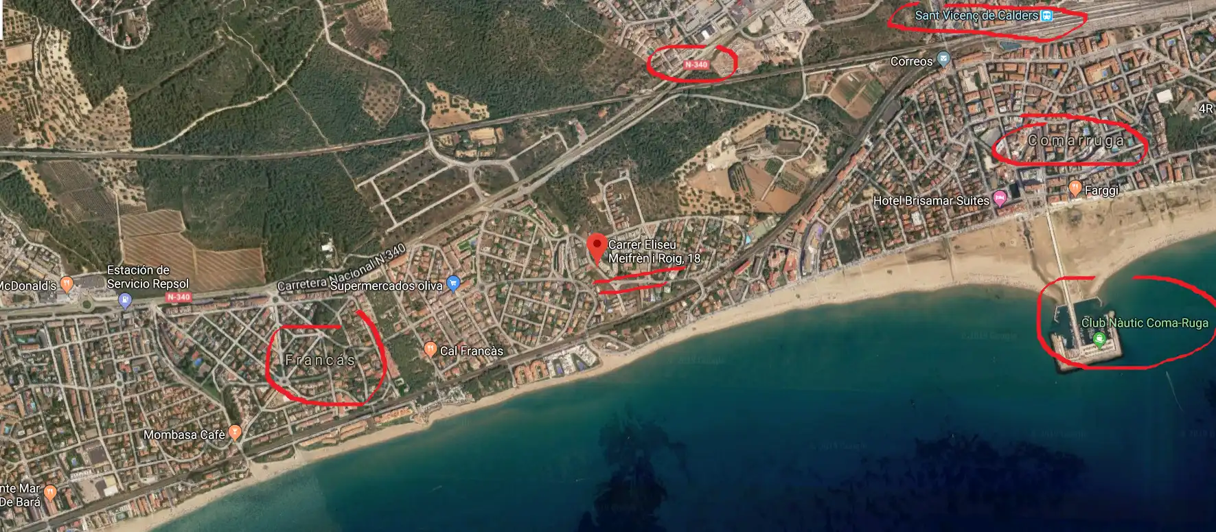 Lands and plots for sale in Coma-ruga platja