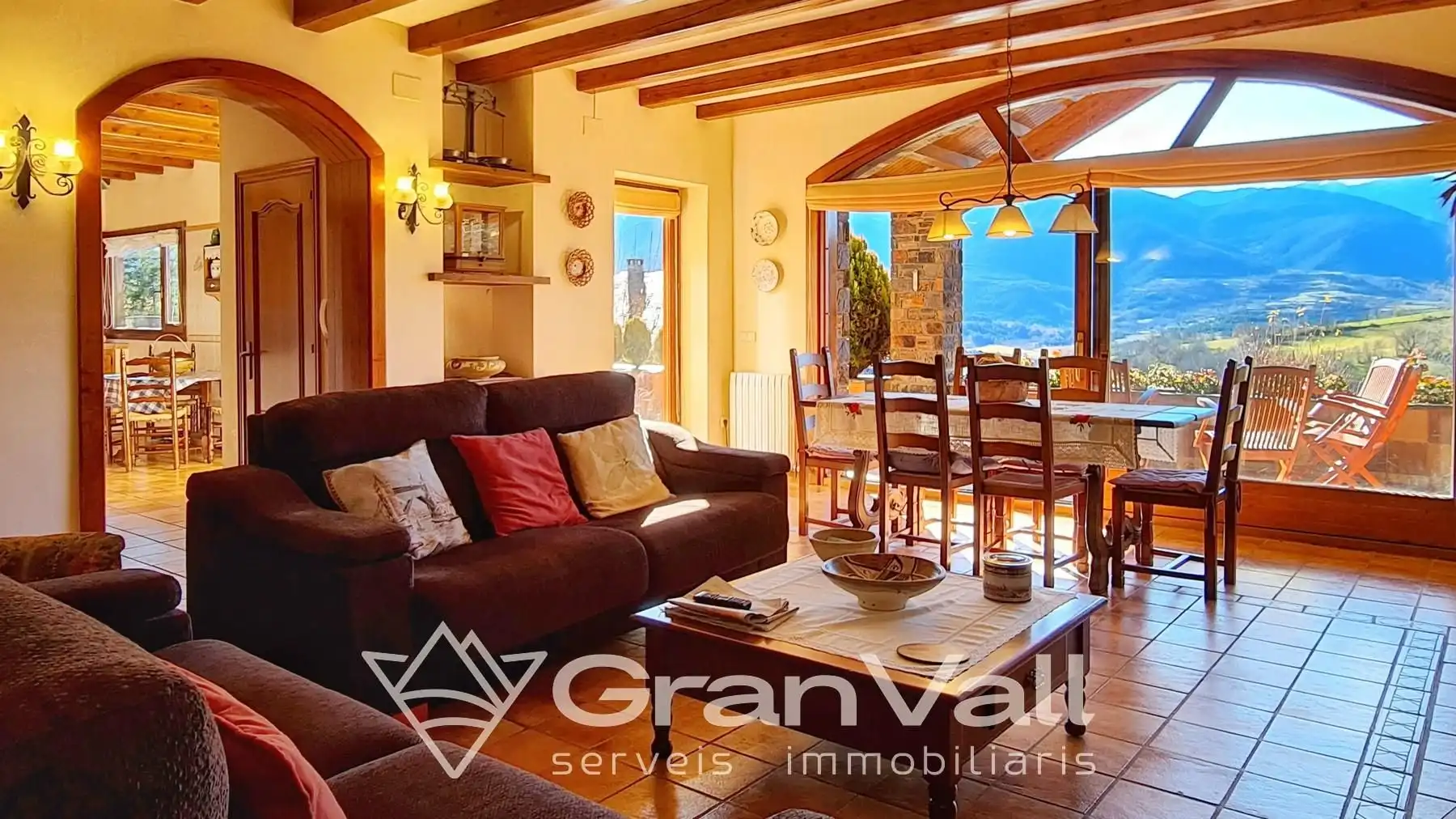 Sala de estar de Casa o chalet en venta en Prullans con Calefacción, Jardín privado y Parquet