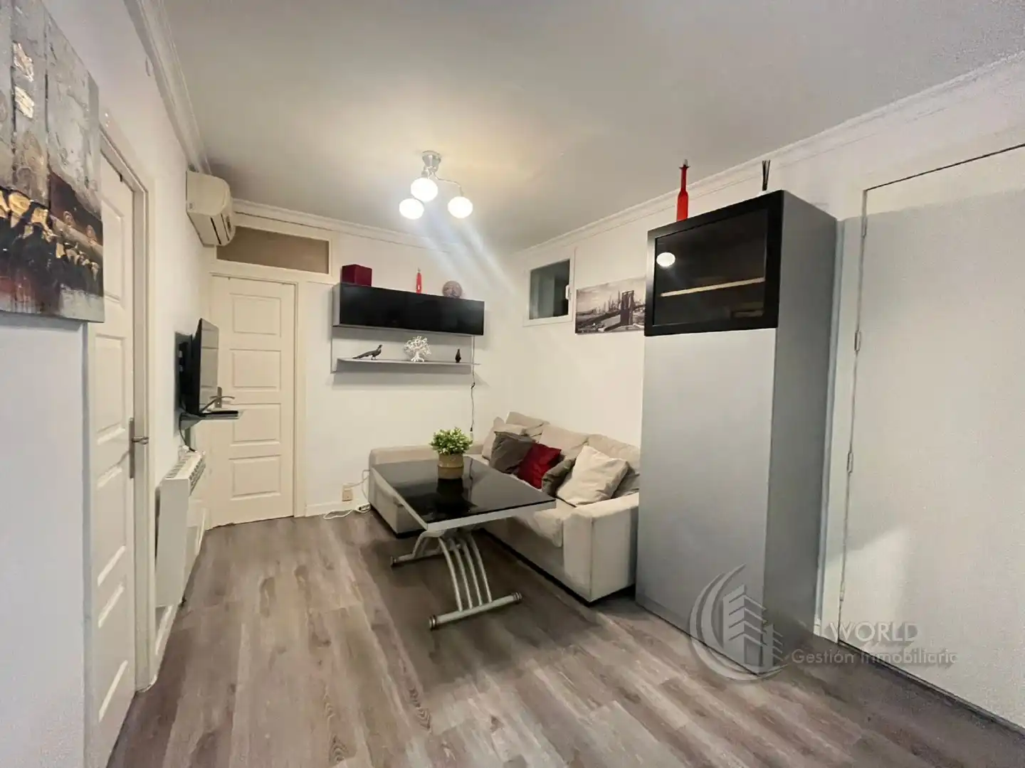 Wohnzimmer von Wohnung zur Miete in Madrid mit Klimaanlage, Heizung und Möbliert