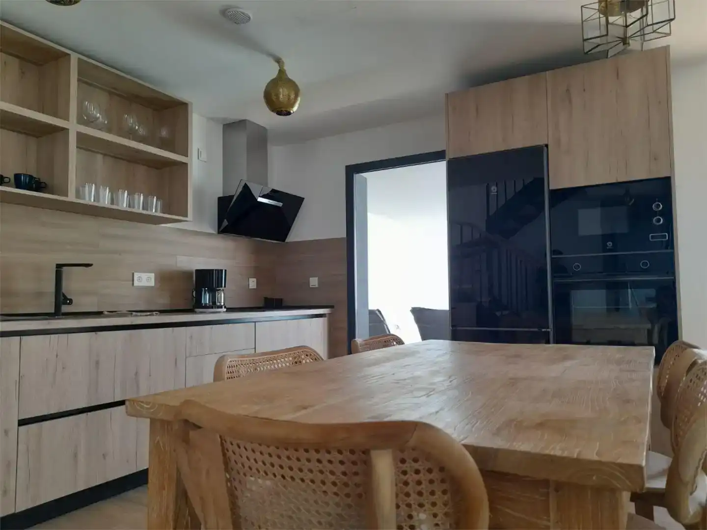 Küche von Wohnung zum Verkauf in La Oliva mit Privatgarten, Parkett und Abstellraum